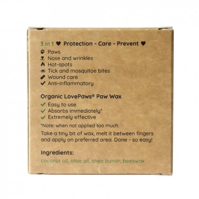 LovePaws Organic Paw Wax 50 ml