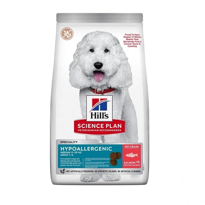 Hills Science Plan Hypoallergenic Canine Adult Medium Salmon