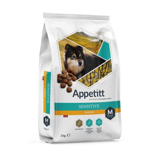 Appetitt Dog Sensitive Medium Chicken (3 kg)