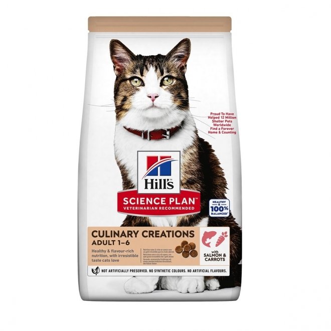 Hill&#39;s Science Plan Feline Adult Culinary Creations Salmon & Carrot